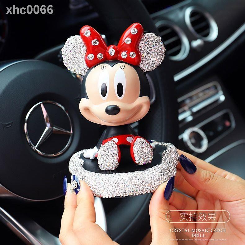 Đồ chơi hình chuột mickey và minnie xinh xắn dùng trang trí nội thất xe hơi