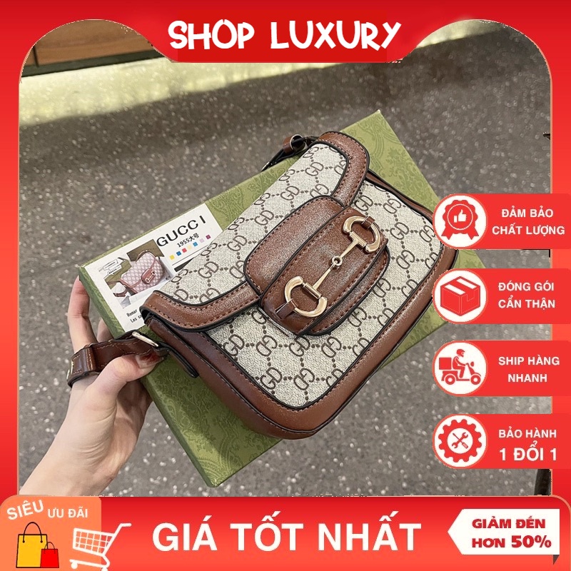 ♀ Túi xách nữ kẹp nách GUCI hồ hà size 19cm PA368