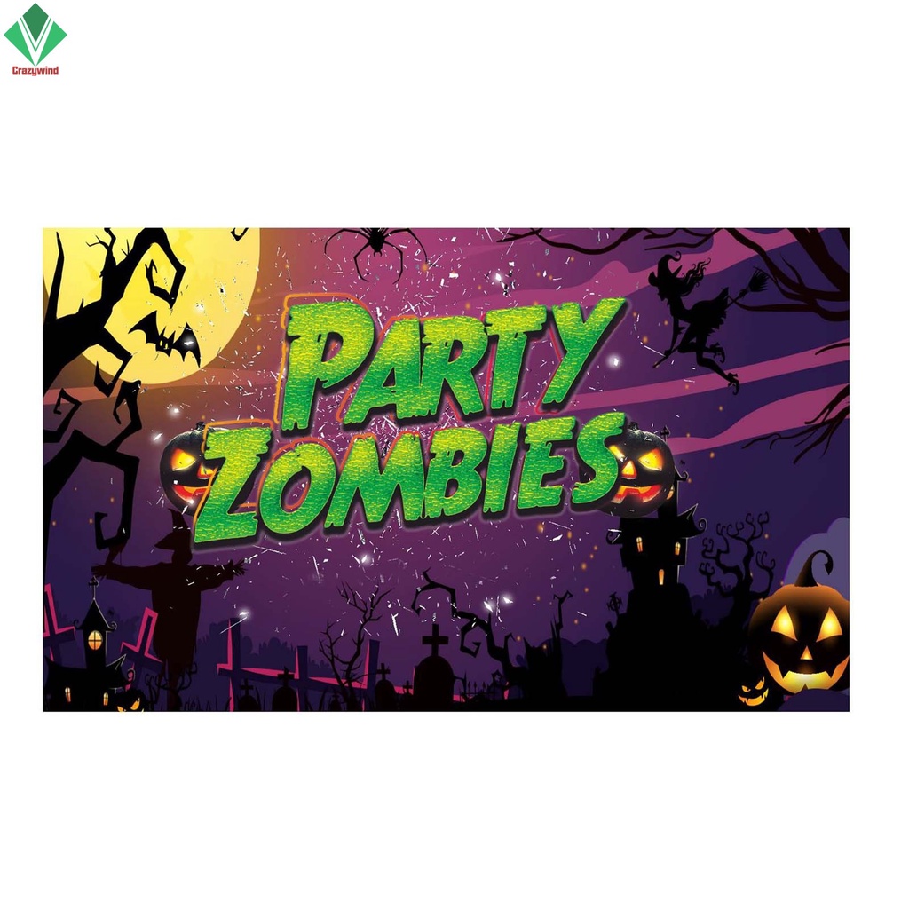 Phông Nền Chụp Ảnh Họa Tiết Halloween Cỡ Lớn Tinh Tế
