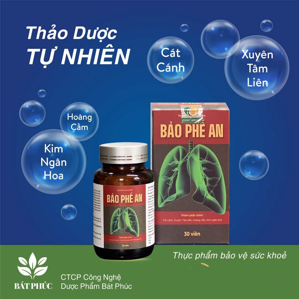 Bảo Phế An, Bổ Phế, tiêu ho long đờm, đau rát họng