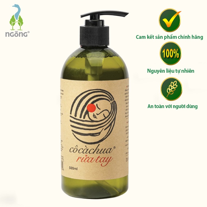 Nước Rửa Tay Hữu Cơ Organic Bảo Vệ Da Tay Cô Cà Chua Rửa Tay 500ml