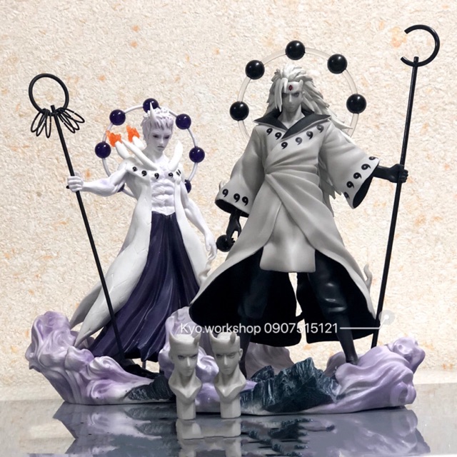 [Mã LIFE0503TOYS1 giảm 10% đơn 150k] Mô hình figure nhân vật Uchiha Obito và Madara trong Naruto