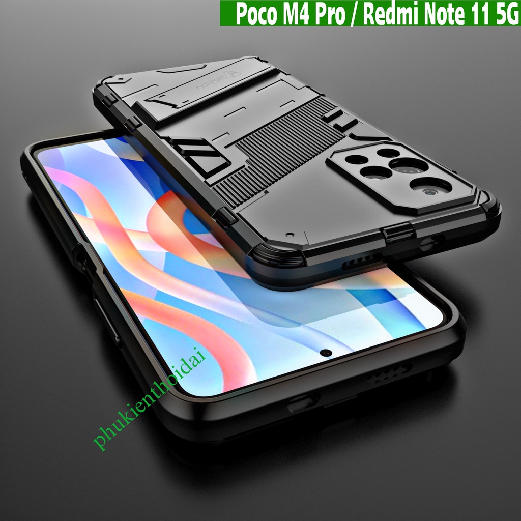 Ốp lưng Poco M4 Pro 5G Iron Man Ver 2 chống sốc giá đỡ xem phim thời trang cao cấp
