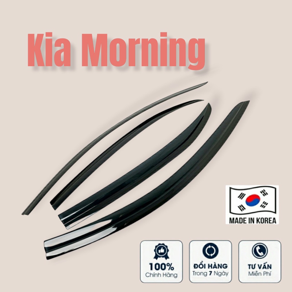 Vè Che Mưa Xe Kia Morning 2007 đến 2021 Màu Đen