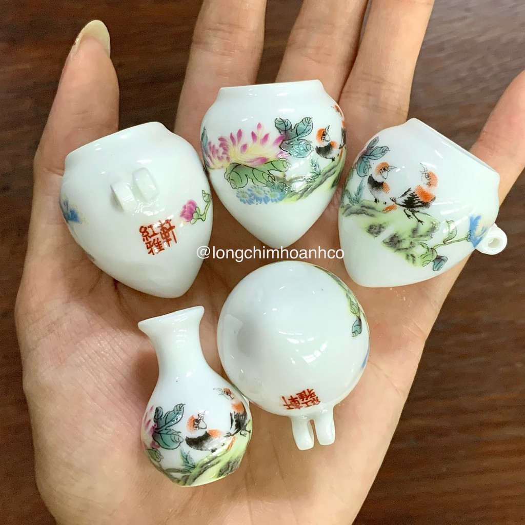 Cóng Khuyên Decan Chim Hoa Sen K03