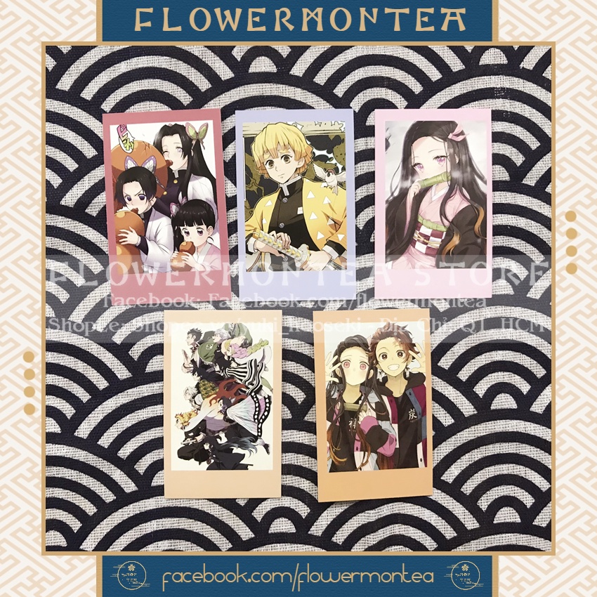 Set 15 Thẻ Hình | Polaroid Card - Kimetsu No Yaiba | Thanh Gươm Diệt Quỷ