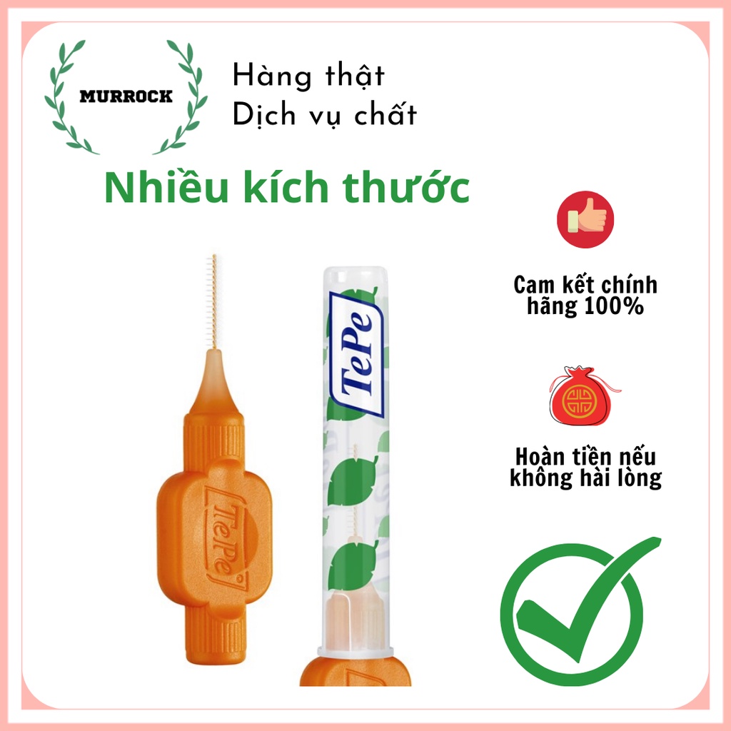 Cây Chải kẽ răng cơ bản Tepe Interdental Brush UK Anh Quốc 1 cây