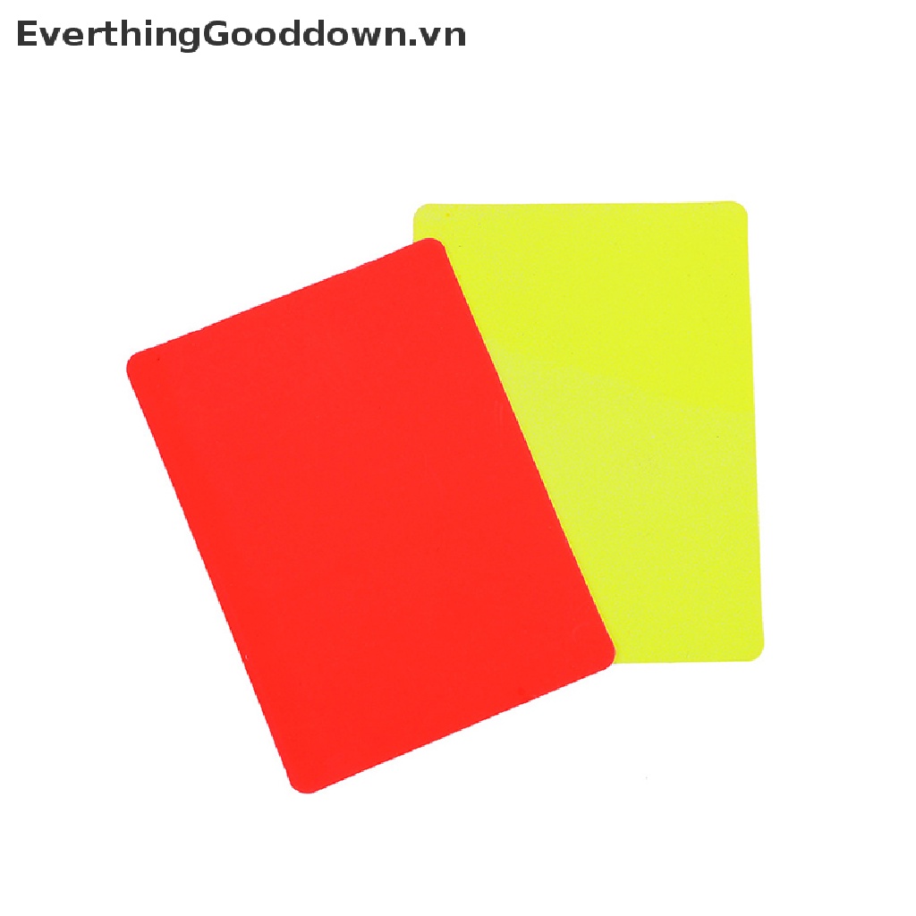 Everthinggooddown Thẻ Ghi Lại Trọng Tài Bóng Đá Màu Đỏ Và Vàng