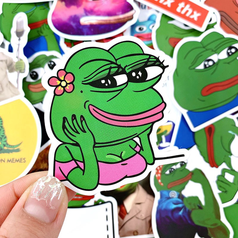 JOJO· Bộ Hình Dán Chống Thấm Sad Frog, 50 tờ/bộ