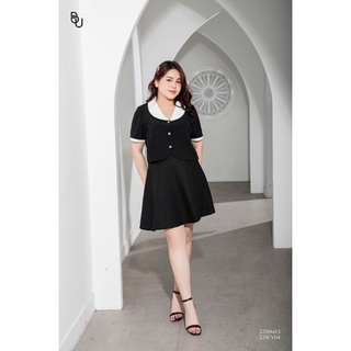 Áo phối cổ sam gấu lượn cong BIGSIZE (55kg đến 95kg) - 22SSM15 - [BUstu Bigsize]