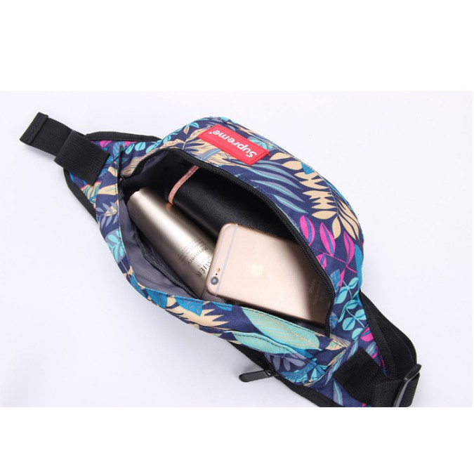 Túi bao tử túi đeo chéo hot họa tiết lá thời trang nam và nữ hình thật 12 màu lựa chọn | BigBuy360 - bigbuy360.vn