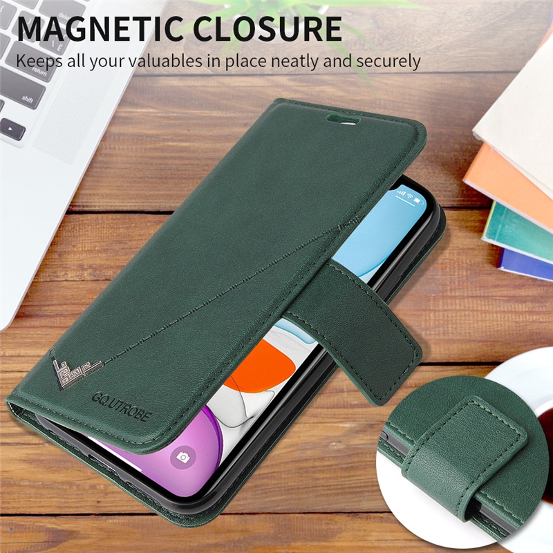 Bao da điện thoại kiểu ví có nắp lật thời trang cho IPhone 13 12 Mini 11 Pro X/XS Max XR I8 I7 I6S Plus SE 2020