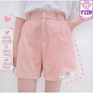 [😍HÀNG MỚI😍] Short kaki Gấu và Mây Hồng bao xinh - made in FIIN