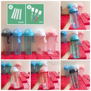 <RẺ VÔ ĐỊCH> TẶNG BỘ VỆ SINH BÌNH VÀ ỐNG HÚT 20k - BÌNH NƯỚC 2 NGĂN TIỆN DỤNG BEANBE ANLOVE SIÊU XINH