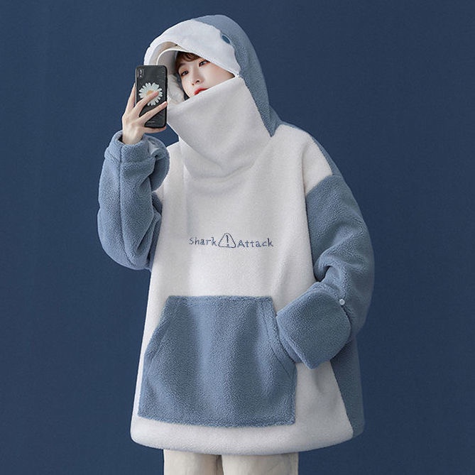 [Hàng Order] - Áo Hoodie Cá Mập Chất Lông Cừu Dày Dặn Nam Nữ | BigBuy360 - bigbuy360.vn