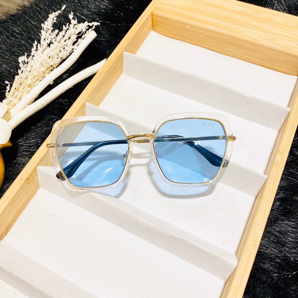 [Siêu Phẩm Kính Mát] Mắt Kính Thời Trang Hot Trend 1124 Có Viền Siêu Hot - Hazo