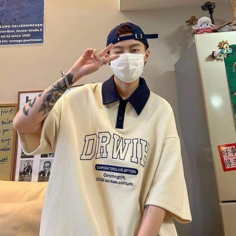 Áo polo tay lỡ phối cổ DR KA