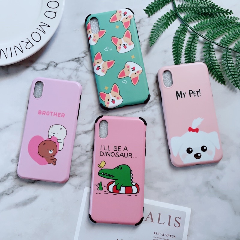 Ốp Lưng iphone X/Xs Chất Liệu IMD Hình Heo Ngộ Nghĩnh