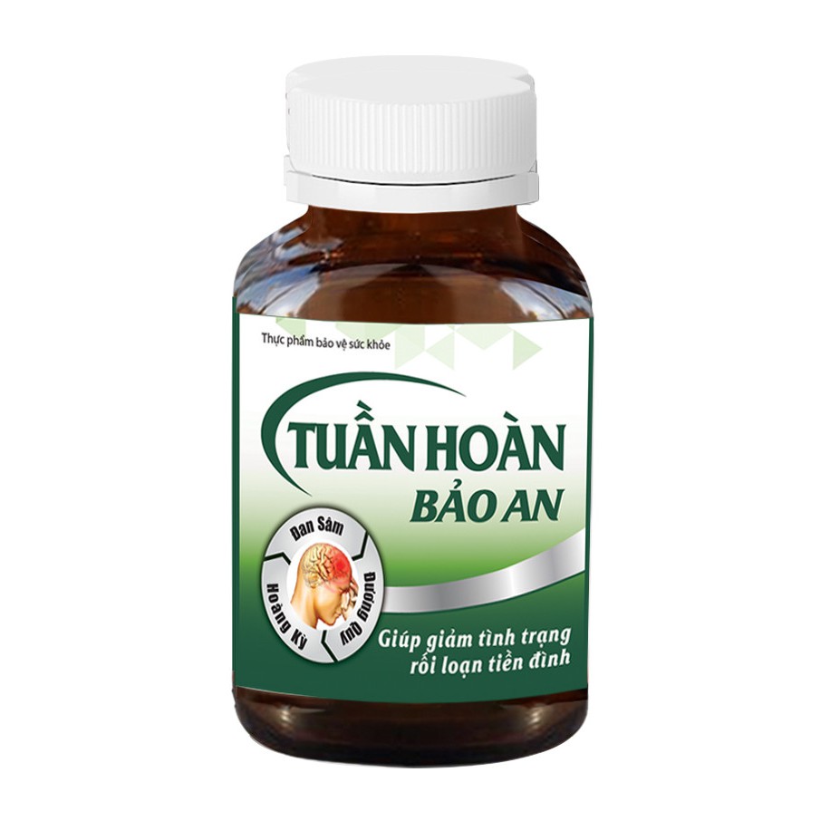 TUẦN HOÀN BẢO AN - Hỗ trợ tăng cường lưu thông máu, giảm đau đầu, hoa mắt, chóng mặt, đau mỏi vai gáy, tê bì chân tay