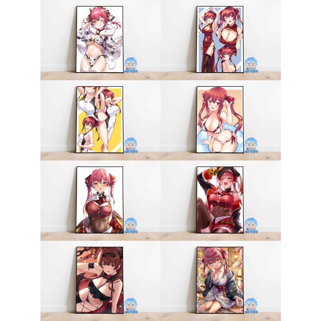 Poster A3 chất lượng chuẩn Houshou Marine Hololive (7) - 2D Tộc Shop