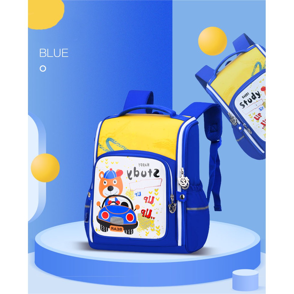 BChildren School Bags Boys Girls Primary School Backpacks Kids Cartoon Orthopedic Schoolbag Backpacks Safety/ Beg Sekolah Budak