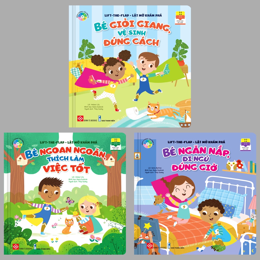 Sách - Lift The Flap - Lật Mở Khám Phá Cho Bé (Bộ 3 quyển, lẻ tùy chọn)