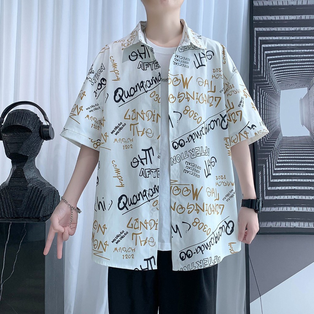Sơ mi from rộng tay lỡ unisex nam nữ , sơ mi nam nữ vải voan lụa mịn mát free size 40kg - 70kg