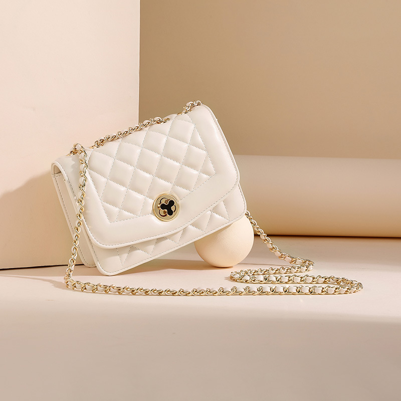 Túi đeo vai IELGY dáng vuông nhỏ chuỗi dây xích thời trang dành cho nữ