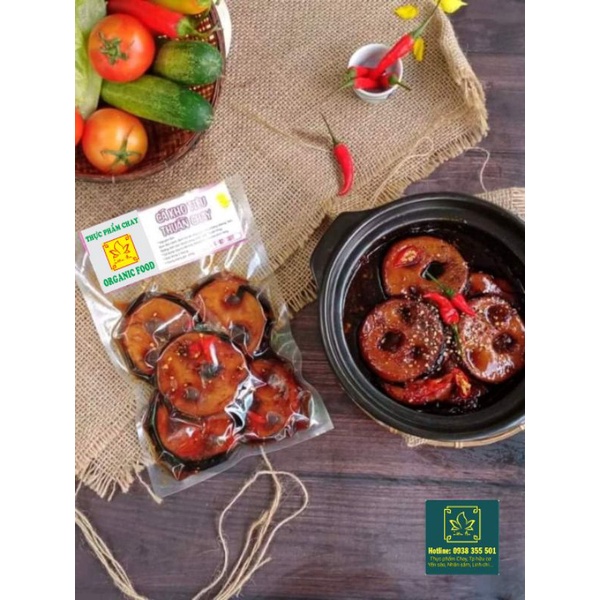 Cá lóc kho tiêu thuần chay - giao 30p