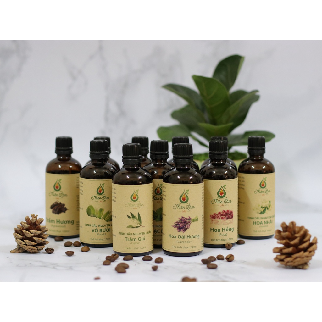 Giá sỉ tinh dầu nguyên chất Thiên Lâm chai lớn siêu tiết kiệm 100ml khử mùi, thơm phòng, đuổi muỗi, xông phòng , lau nhà