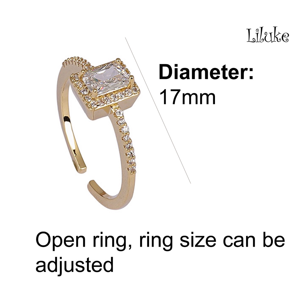 Nhẫn Hợp Kim Đính Đá Nhiều Màu Kiểu Dáng Thời Trang Cho Nữ