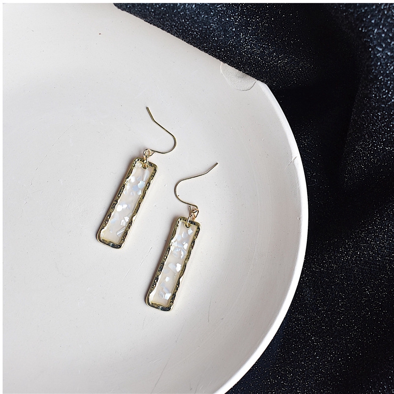 Khuyên tai hình chữ nhật phong cách Hàn Quốc thanh lịch dành cho nữ