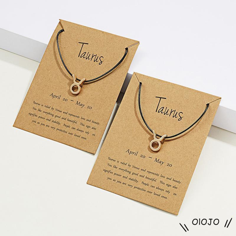 Vòng Tay Dây Bện Mặt Hình 12 Cung Hoàng Đạo Có Thể Điều Chỉnh
