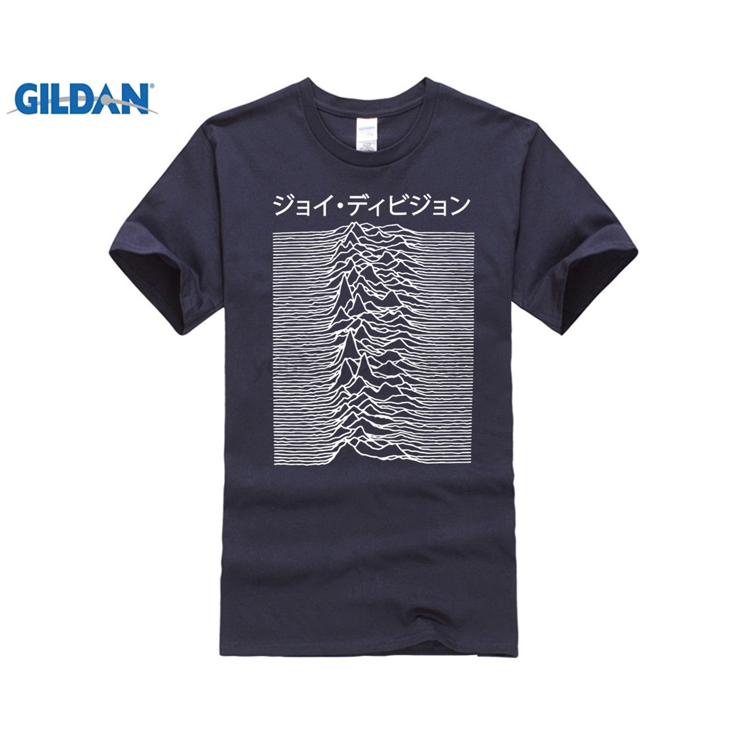 Diy Revel Shore Japanese T Shirt - Joy Division used On Unknown Pleasures Navy