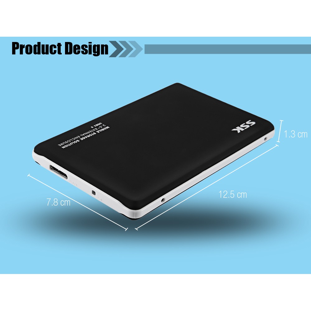 HDD Box 2.5" Sata 3 USB 3.0 SSK HE - V300 | BigBuy360 - bigbuy360.vn