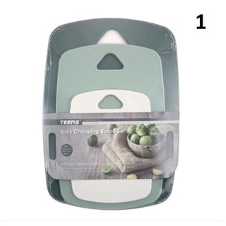 Thớt kháng khuẩn lúa mạch set 3 thớt