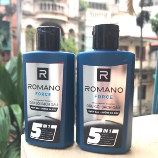 Dầu gội Romano Force sạch gàu dưỡng da đầu 60g date 2023