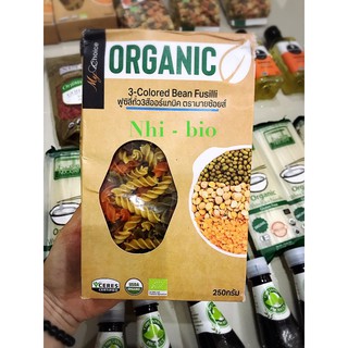 Nui xoắn hữu cơ từ đậu gà, đậu lăng và đậu xanh 250g