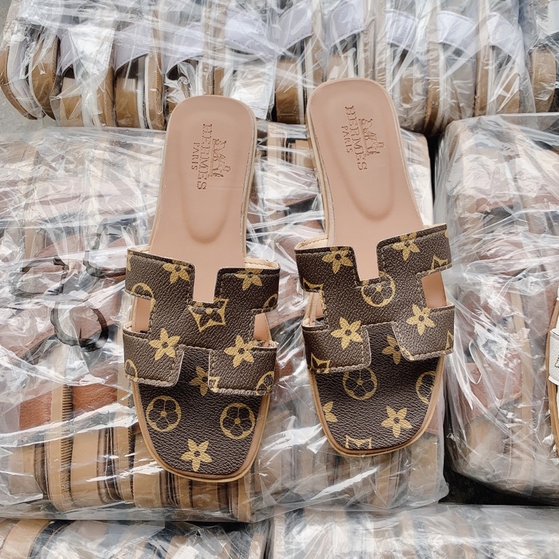 DÉP LÊ NỮ CHỮ H MÀU HỌA TIẾT TRANGBIHUE STORE