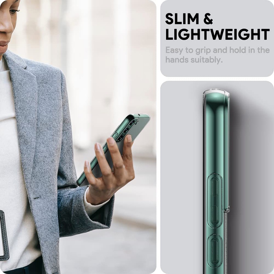 Ốp lưng trong suốt siêu mỏng dành cho Samsung Galaxy S8 S9 S10 S20 S21 S22 Plus Note 8 9 10 20 Ultra