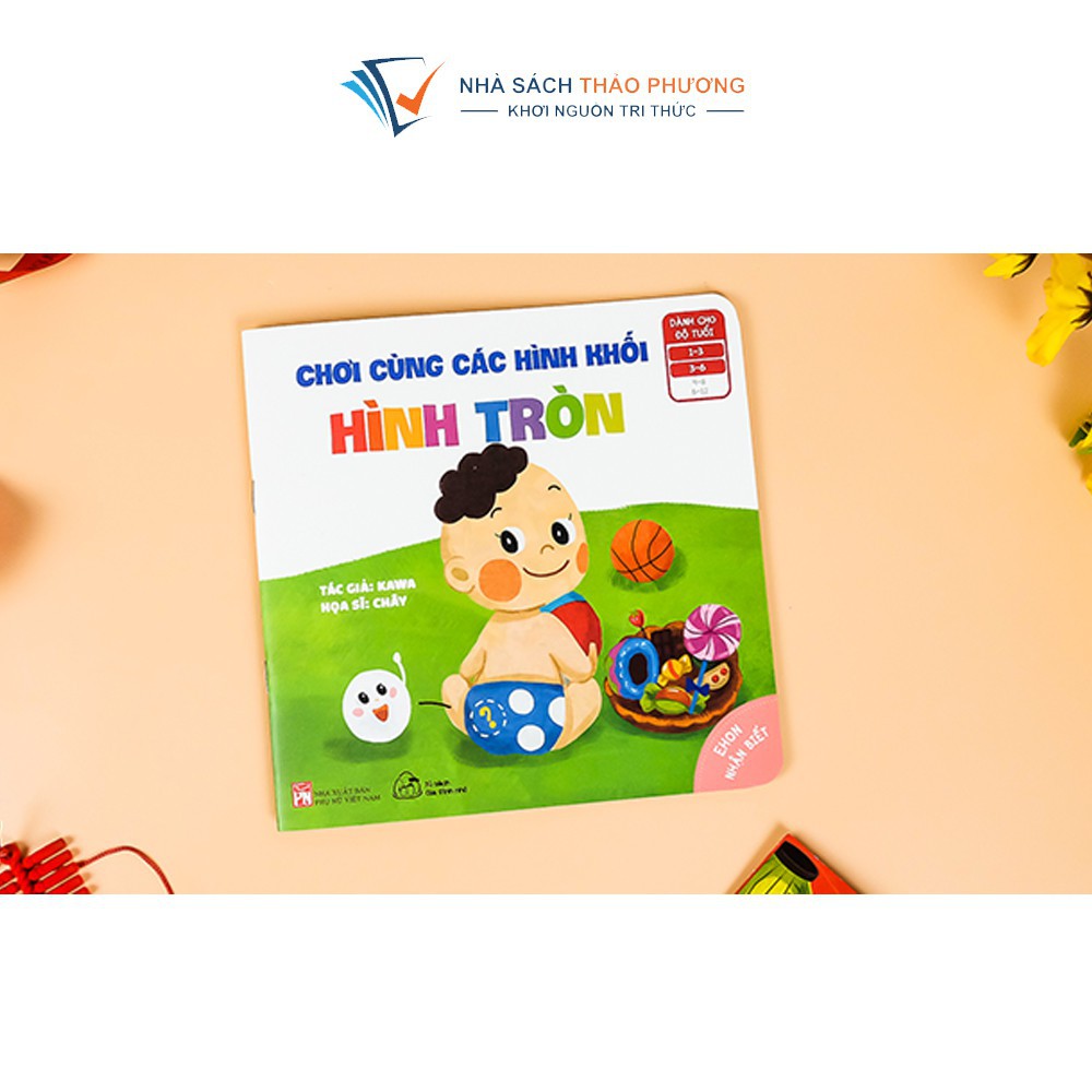 Sách Ehon nhận biết - Chơi cùng các hình khối dành cho trẻ từ 1 đến 6 tuổi