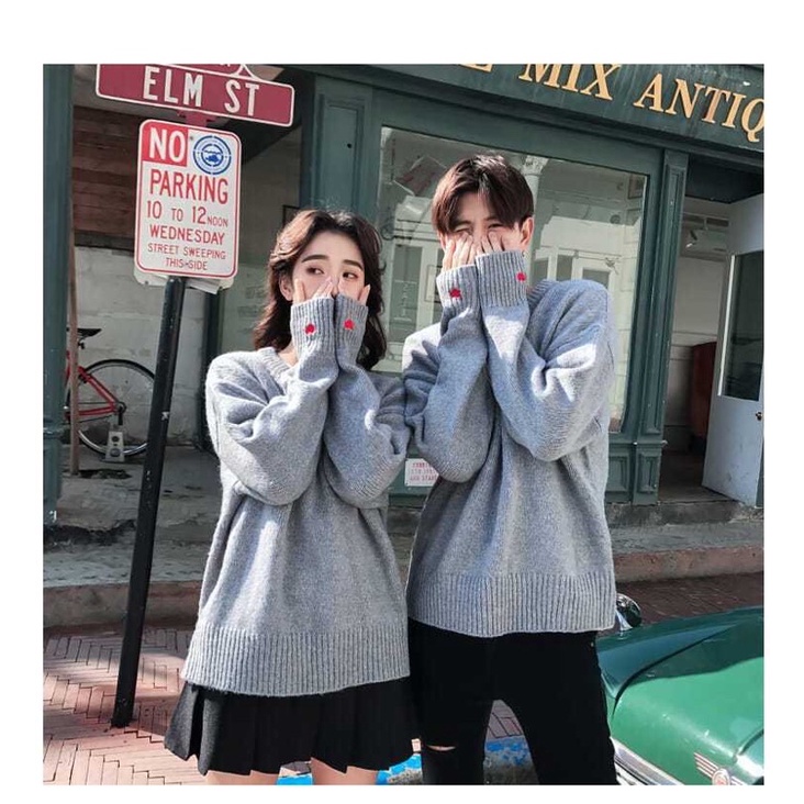 Áo len đôi mùa Thu-Đông áo len đôi tình nhân đơn giản
