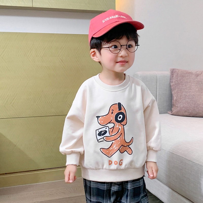 Áo sweater Họa Tiết Hoạt Hình Xinh Xắn Theo Phong Cách Xuân Thu Dành Cho Bé