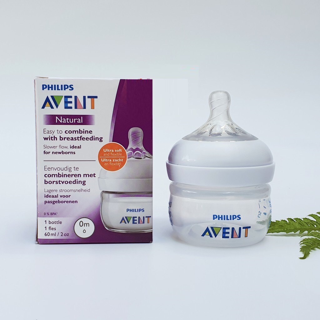 Bình sữa Philips Avent bằng nhựa 125ml/260ml