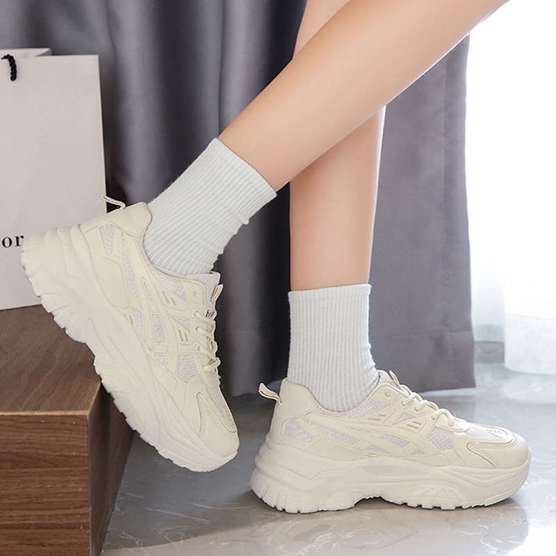 Giày sneaker IELGY đế dày thoáng khí thời trang cho nữ tùy chọn màu sắc