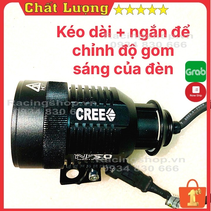 Đèn Led Xe Máy LEDVNRACING Đèn Trợ Sáng NV50 CHIP CREE 👑 Sáng sơn L4X & L6X 👑 CHÍNH HÃNG NPP ĐÈN LED mẫu 2021