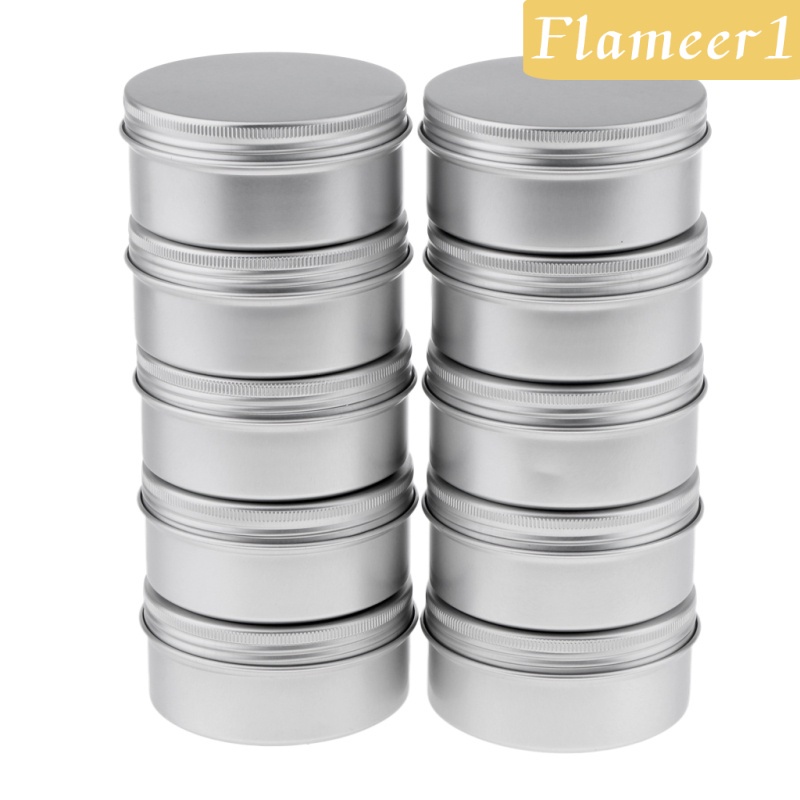 Hũ Thiếc Đựng Mỹ Phẩm 10x 150g Có Nắp Bằng Nhôm Tiện Dụng