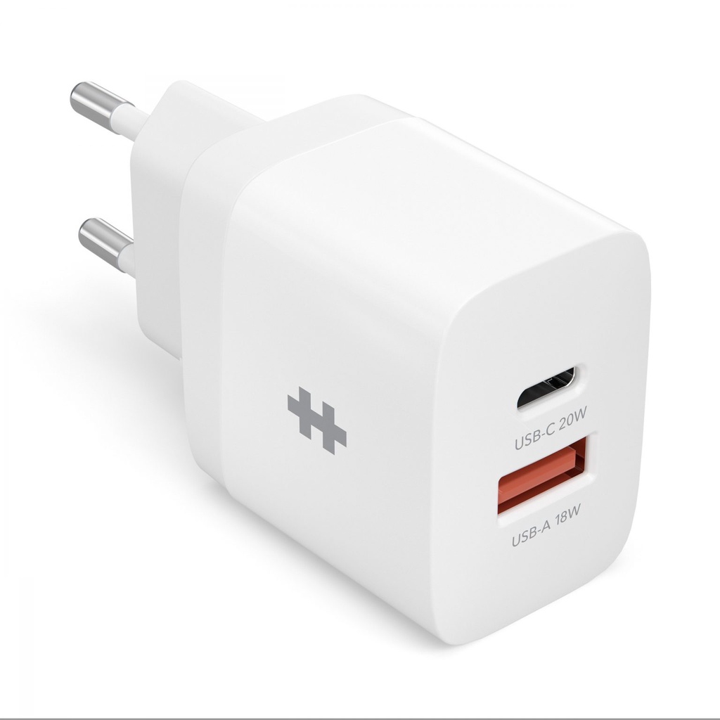 SẠC NHANH 20W HYPERJUICE 2 CỔNG CHARGER SMALL SIZE HJ205EU (CHẤU TRÒN)