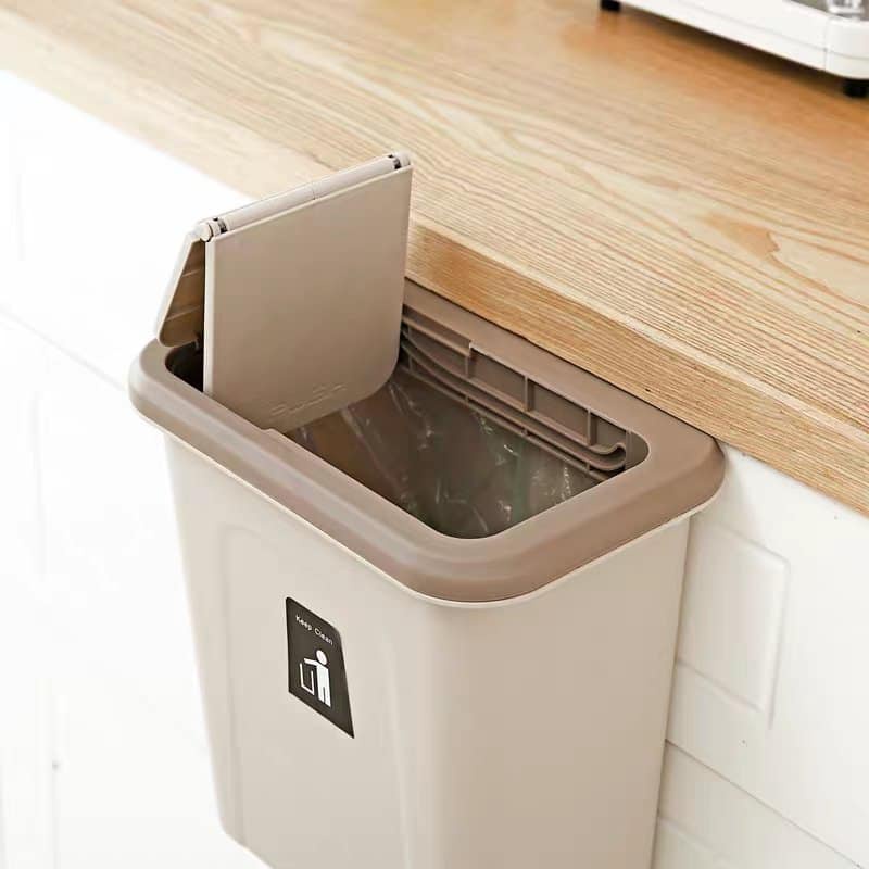 Thùng rác treo tủ có nắp đậy vệ sinh sạch sẽ chống côn trùng Royal