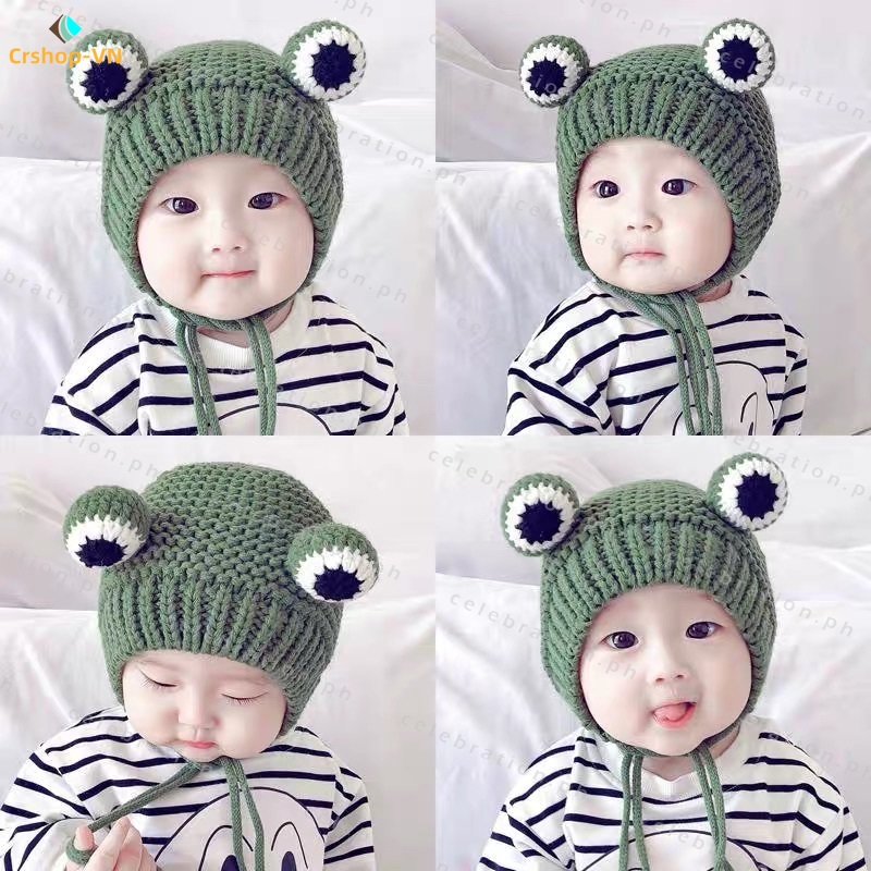【cr】Nón Len Hình Chú Ếch Xinh Xắn Dành Cho Bé